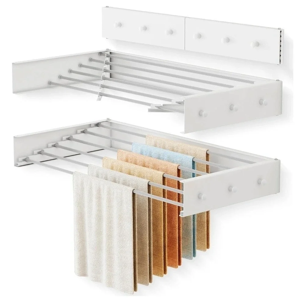 Upgrade Drying Rack Clothing,Clothes Drying Rack Wall Mounted